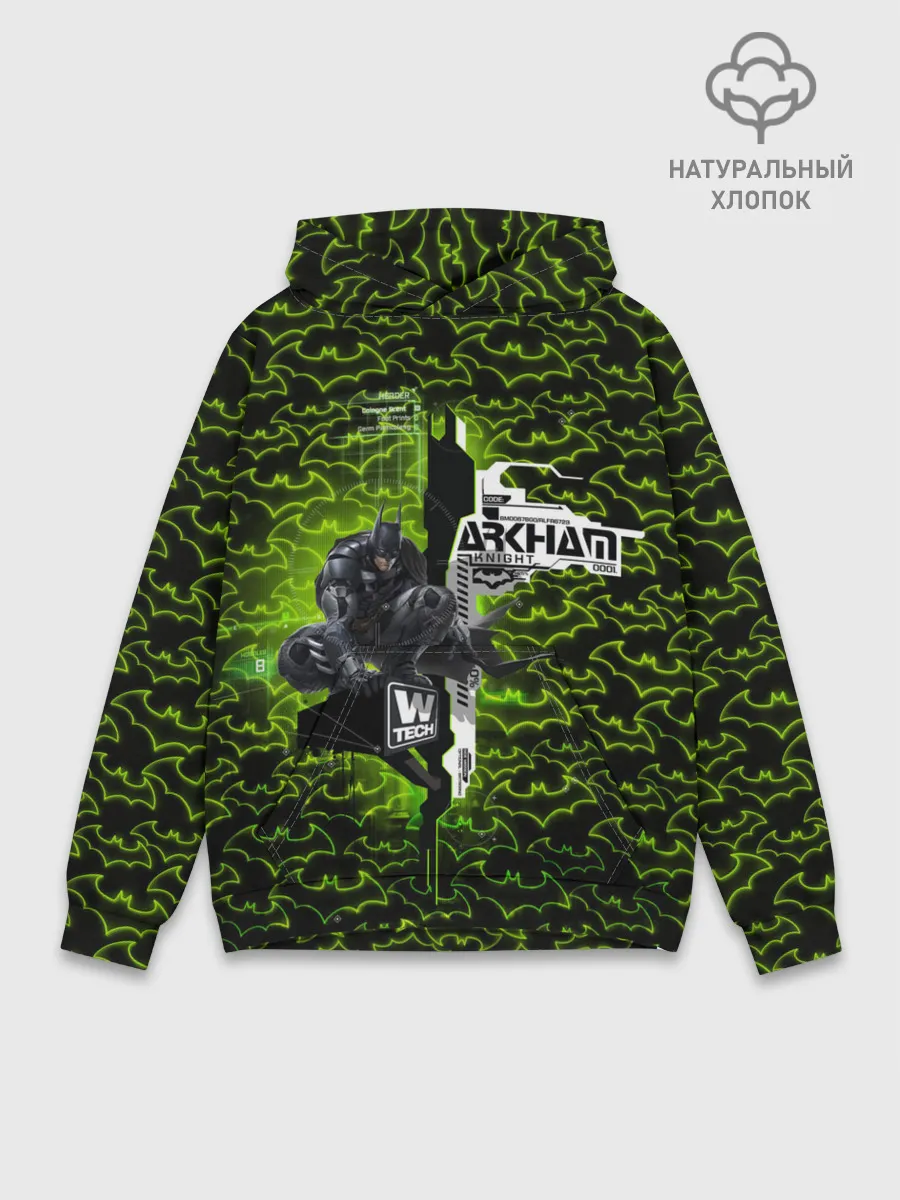 Худи мужской база хлопок / Batman: Arkham Knight