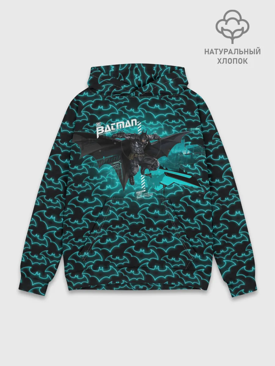 Худи мужской база хлопок / Batman: Arkham Knight