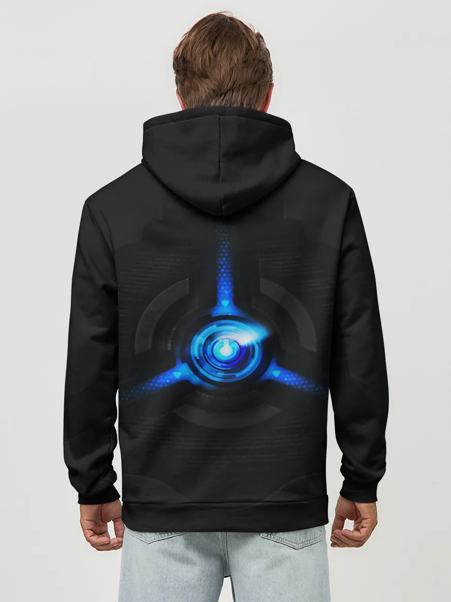 Худи мужской база хлопок / ЖЕЛЕЗНЫЙ ЧЕЛОВЕК