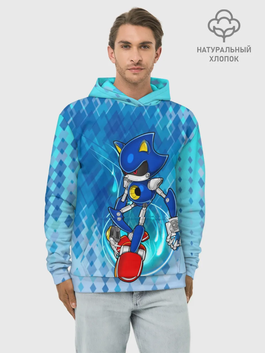 Худи мужской база хлопок / Metal Sonic