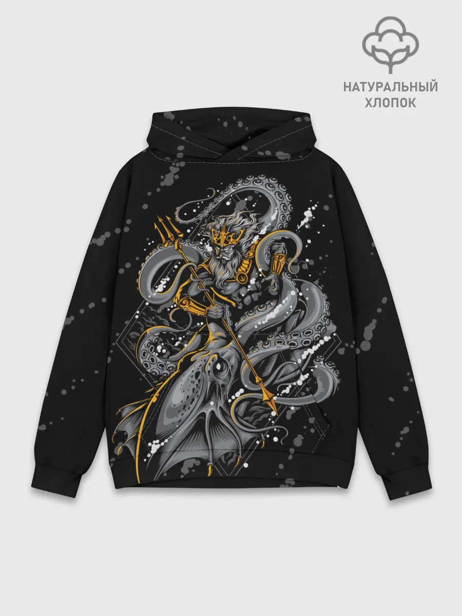 Худи мужской база хлопок / Сражение Зевса