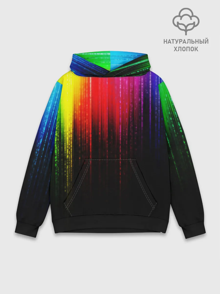 Худи мужской база хлопок / КРАСКИ ГРАДИЕНТ