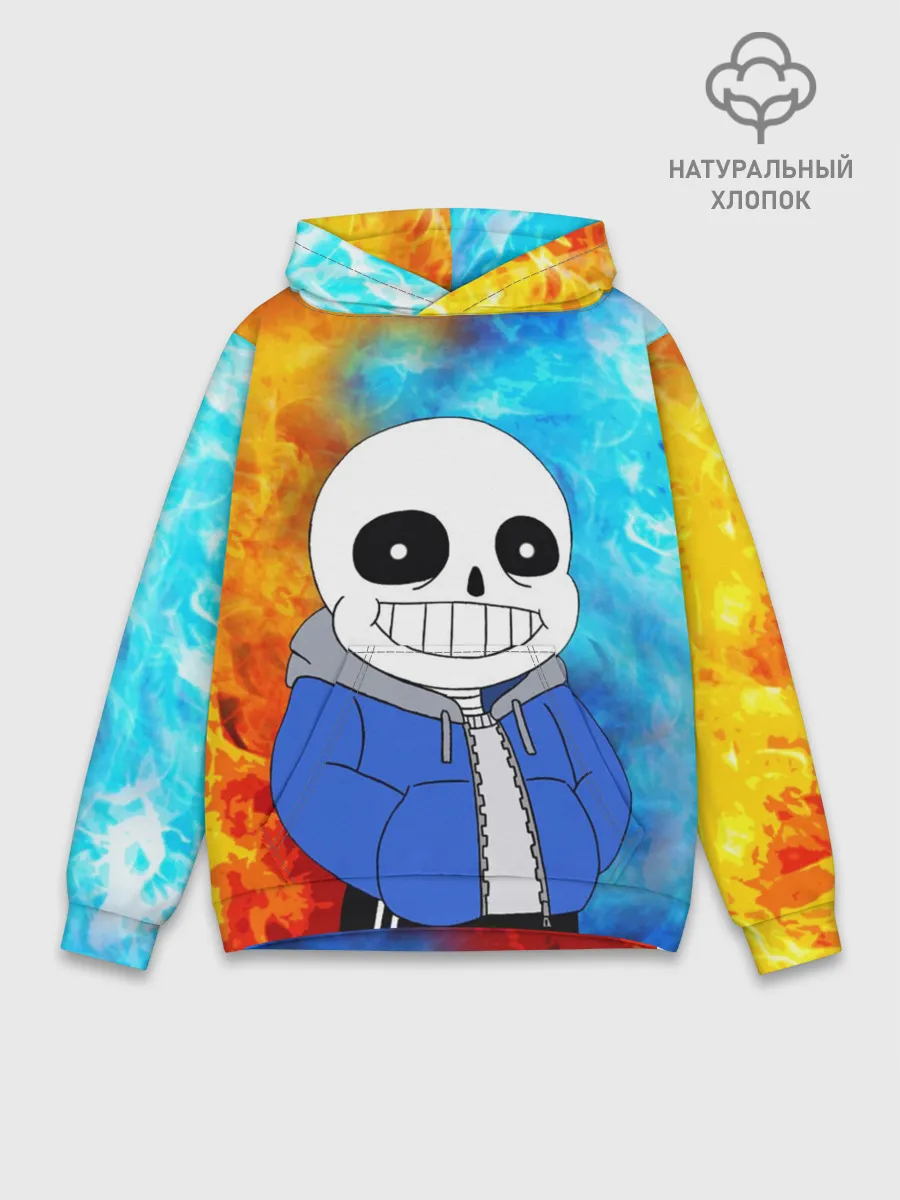 Худи мужской база хлопок / Sans | Огни