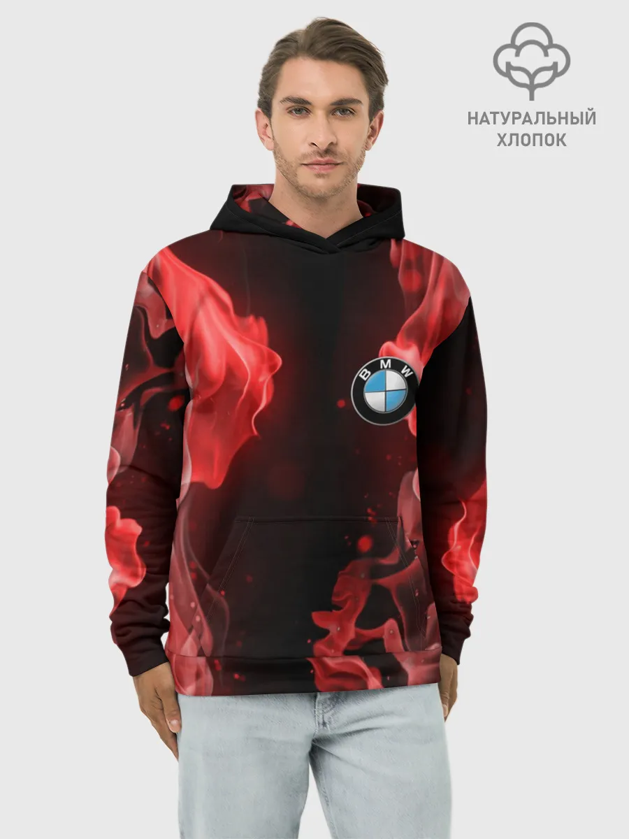 Худи мужской база хлопок / BMW
