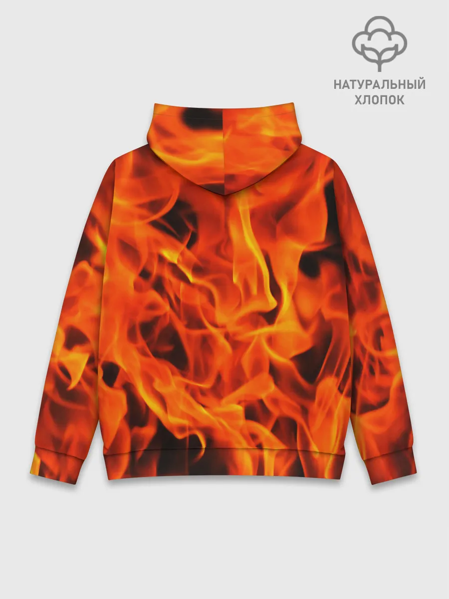 Худи мужской база хлопок / ОГОНЬ