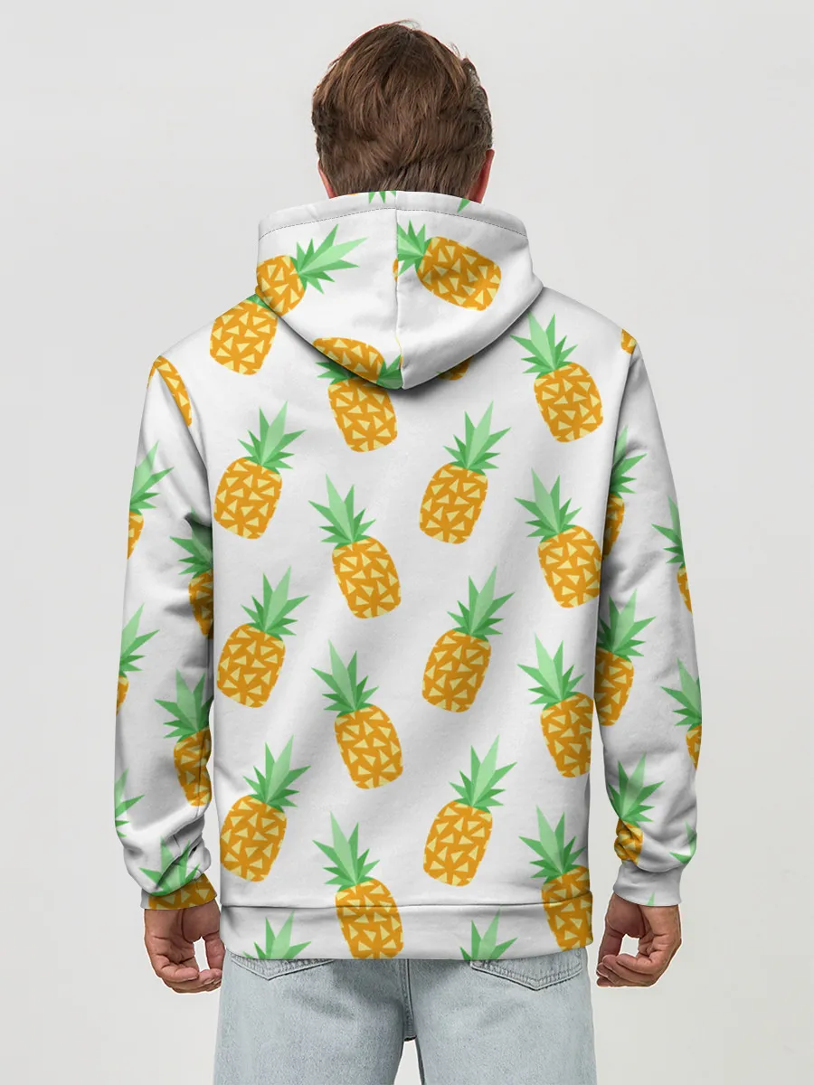 Худи мужской база хлопок / Ананасы.