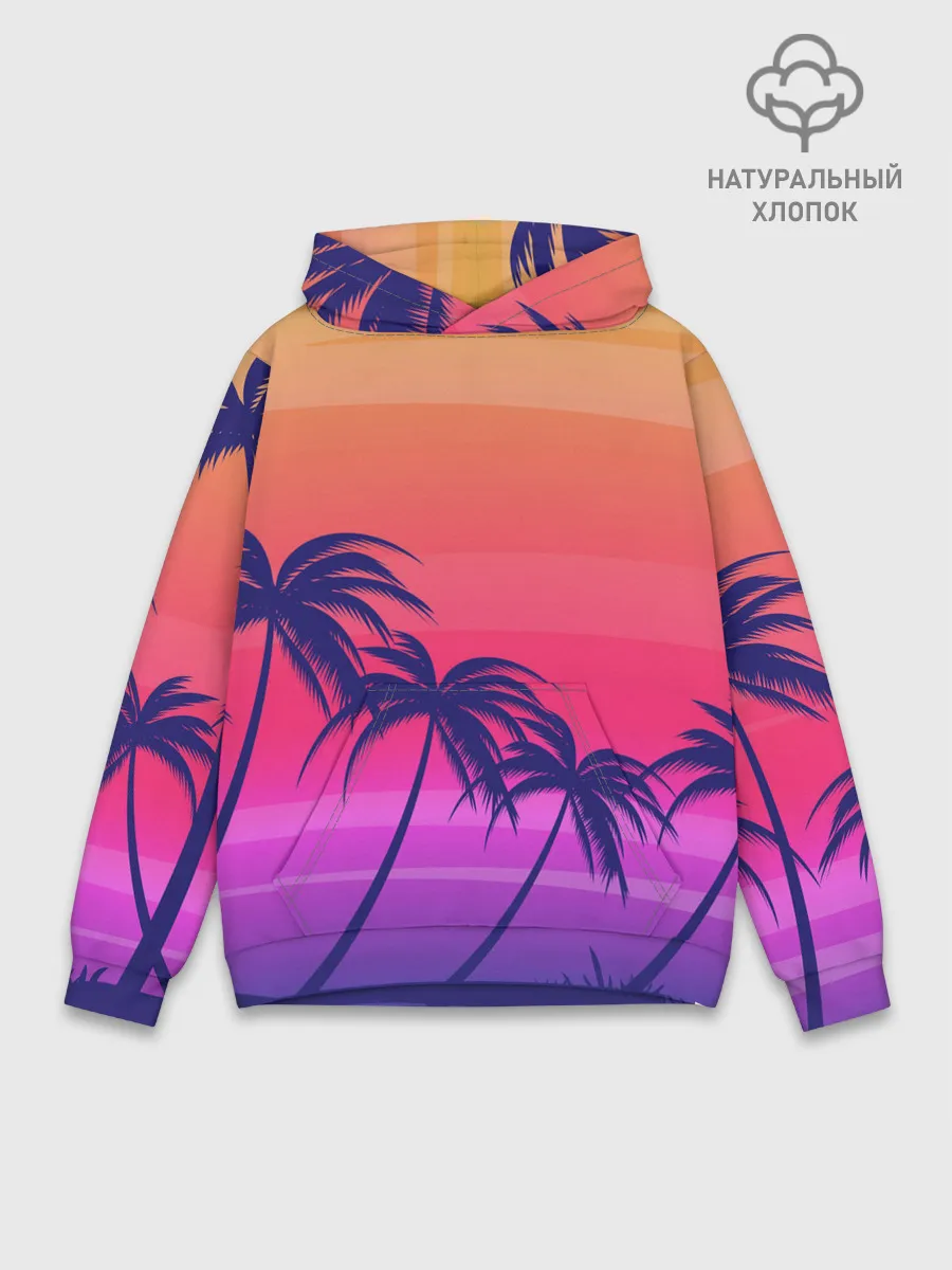 Худи мужской база хлопок / Очеровательный закат