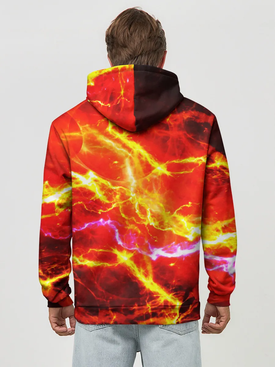 Худи мужской база хлопок / УДАРЫ МОЛНИИ