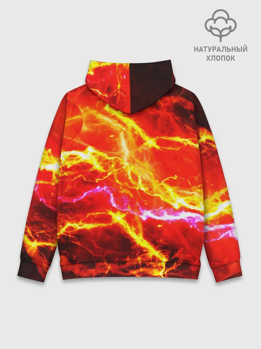 Худи мужской база хлопок / УДАРЫ МОЛНИИ