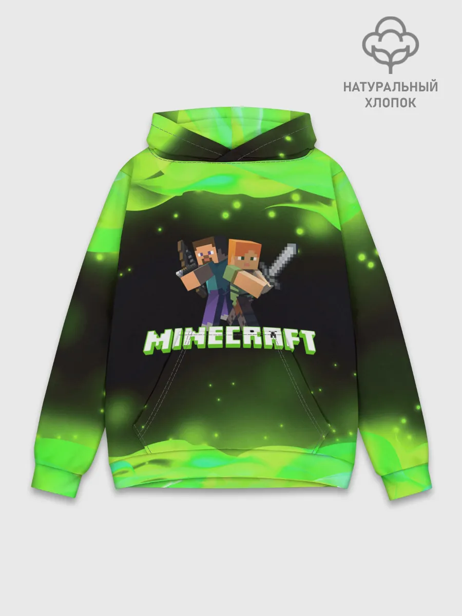 Худи мужской база хлопок / Minecraft 1