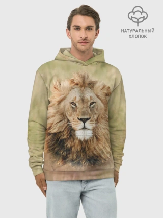 Худи мужской база хлопок / Lion King