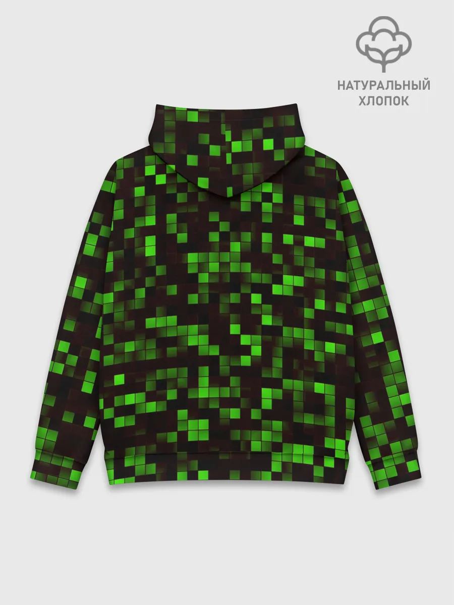 Худи мужской база хлопок / MINECRAFT CREEPER