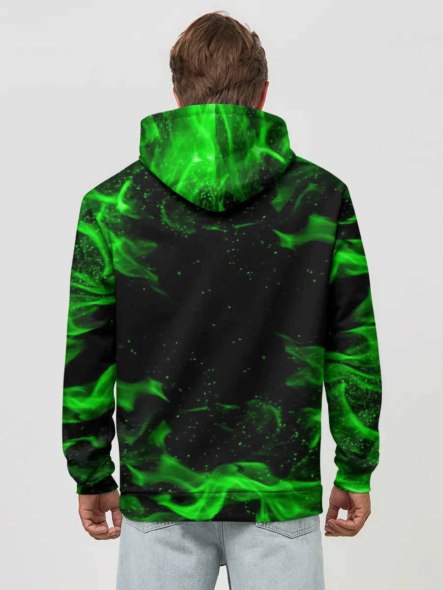 Худи мужской база хлопок / MINECRAFT CREEPER