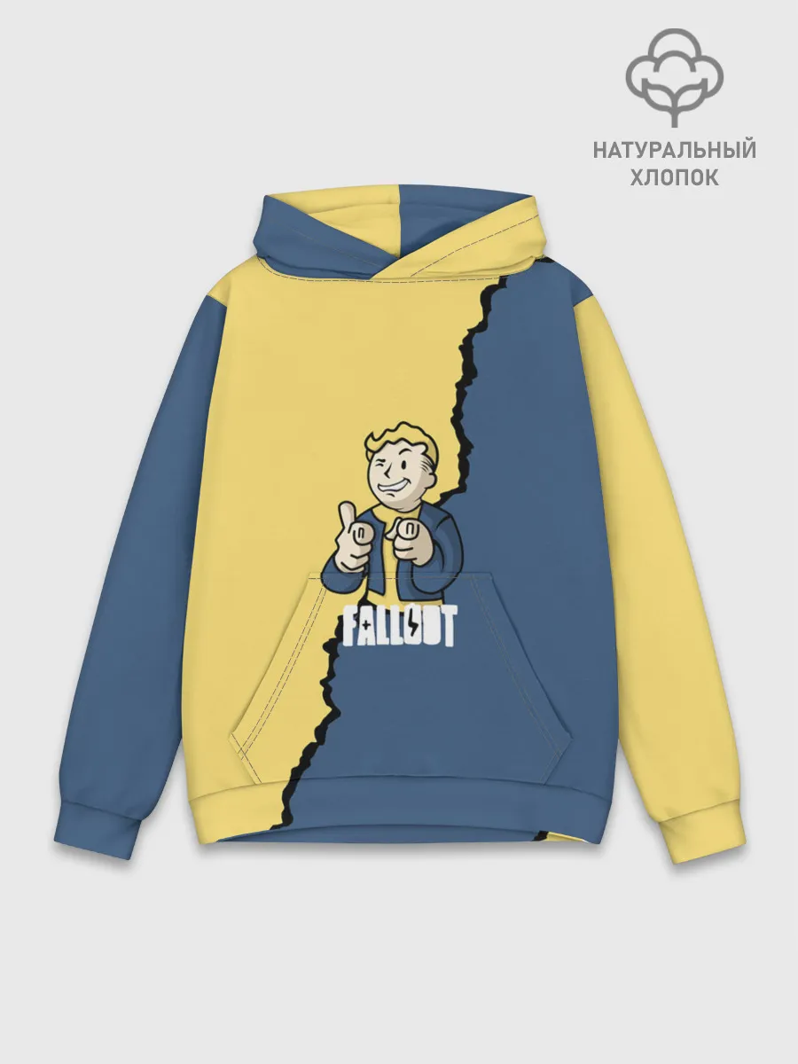 Худи мужской база хлопок / Fallout logo boy