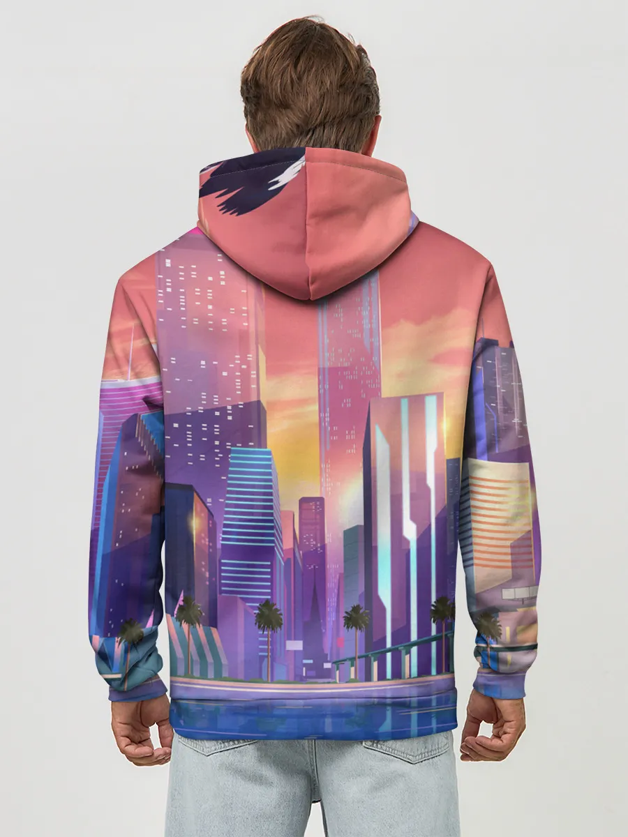 Худи мужской база хлопок / Vice city