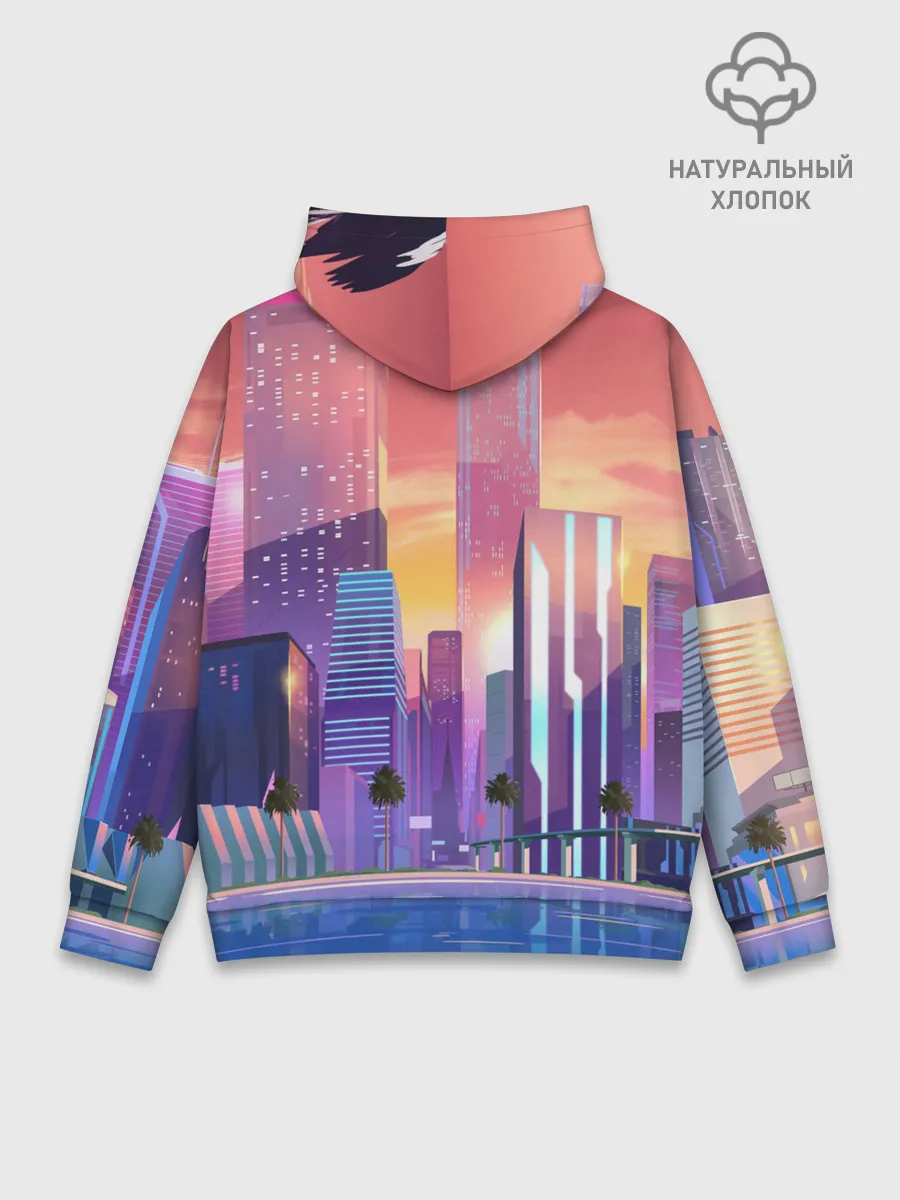 Худи мужской база хлопок / Vice city