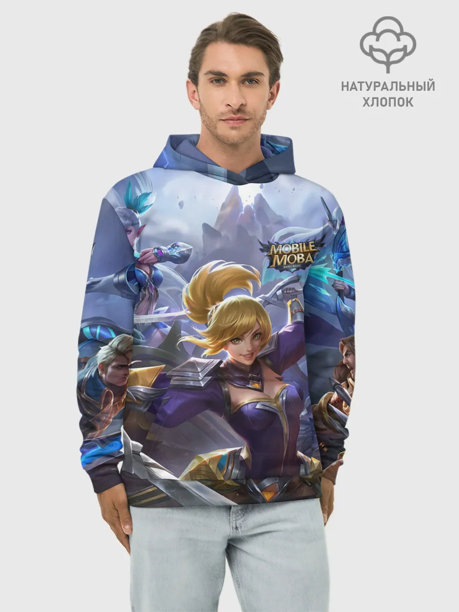 Худи мужской база хлопок / mobile legends