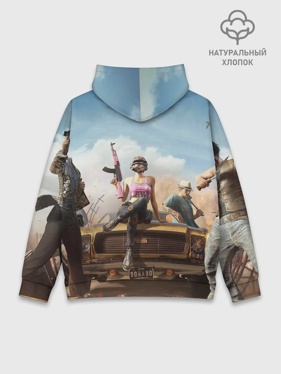 Худи мужской база хлопок / PUBG team up