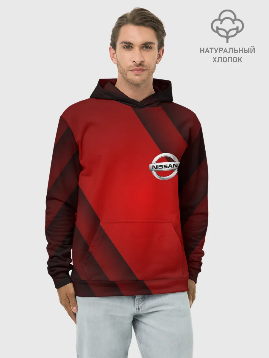 Худи мужской база хлопок / NISSAN