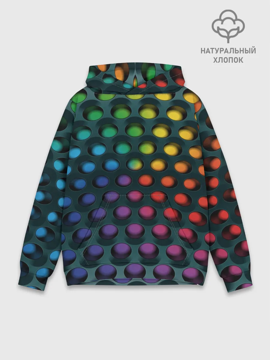 Худи мужской база хлопок / 3Д спектр