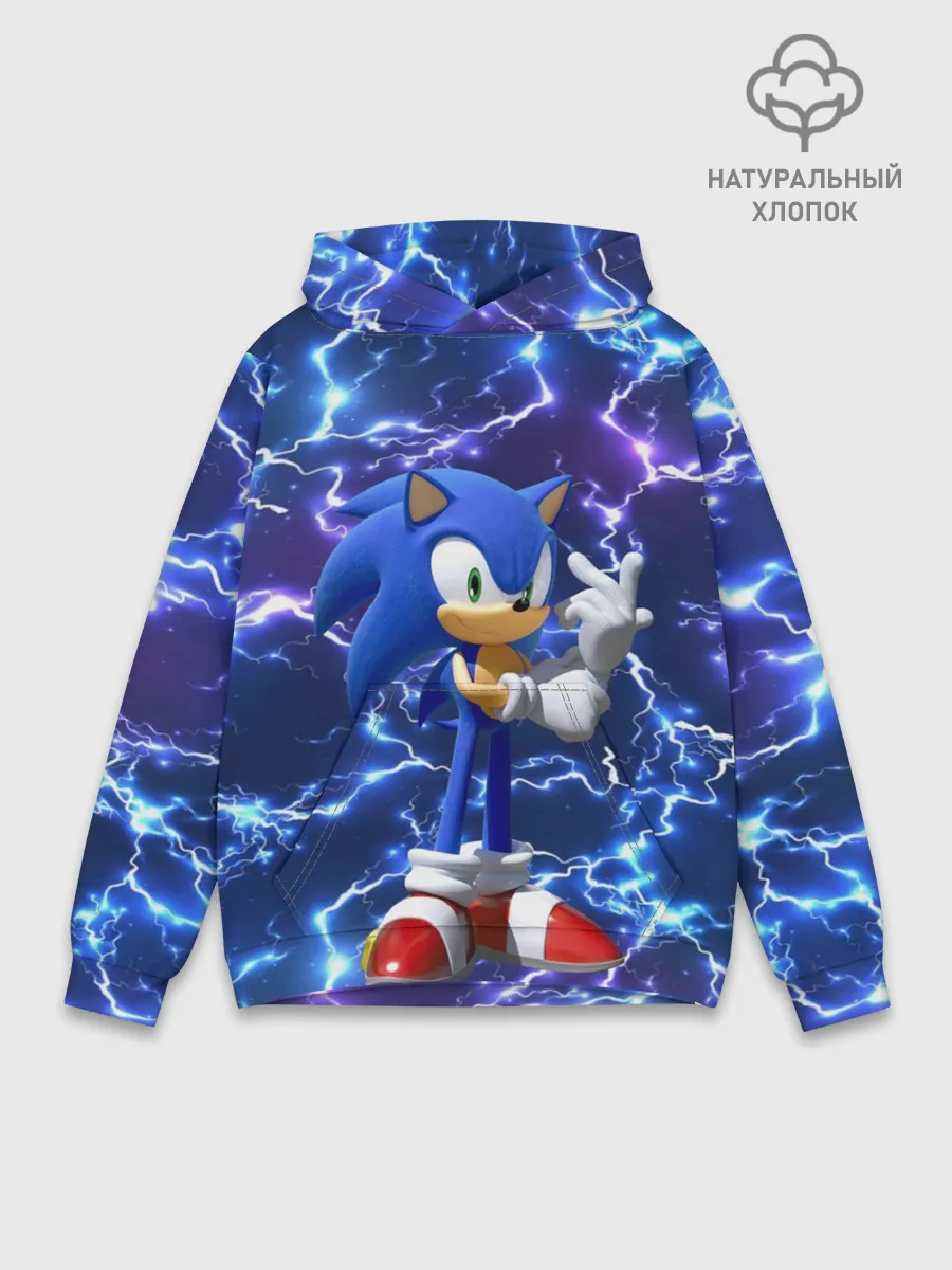 Худи мужской база хлопок / Sonic | Соник