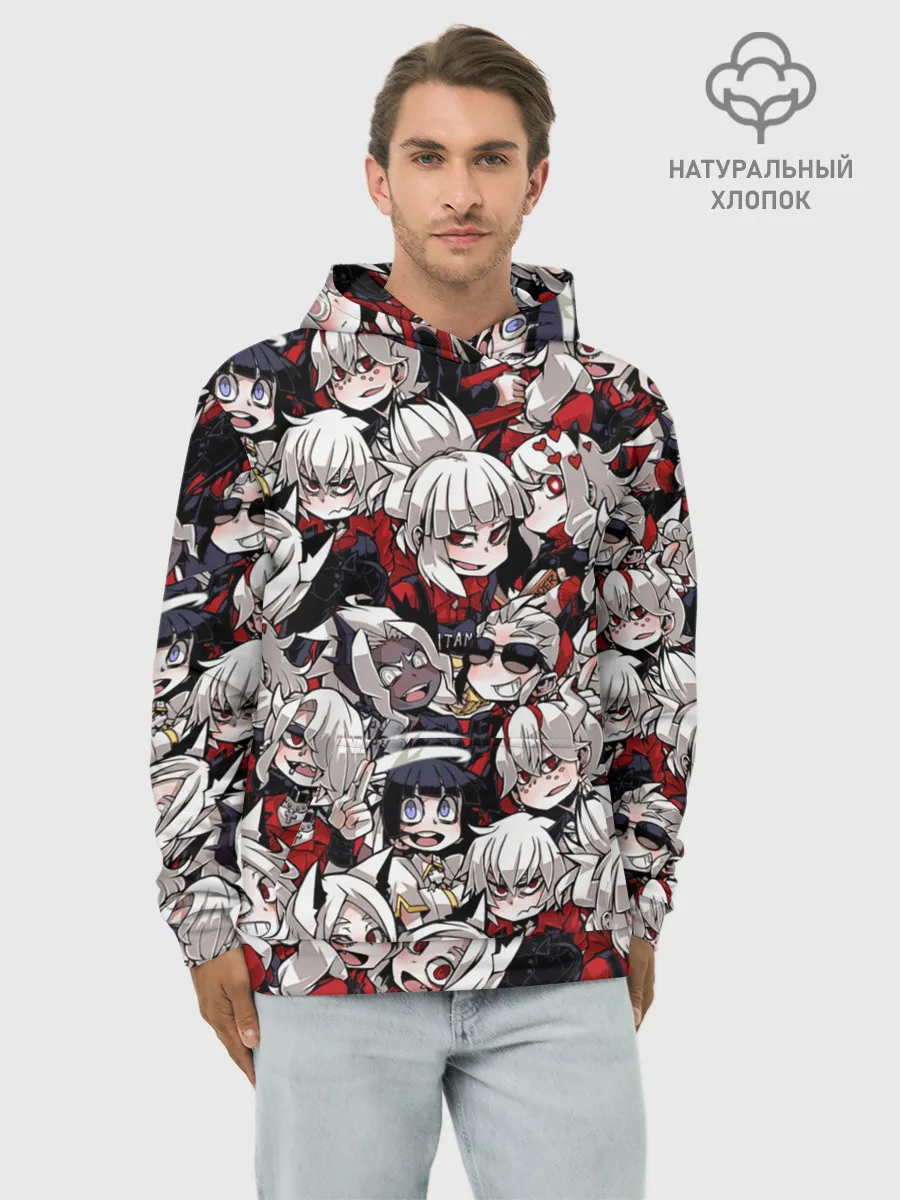 Худи мужской база хлопок / Helltaker