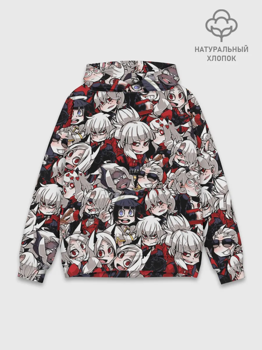 Худи мужской база хлопок / Helltaker