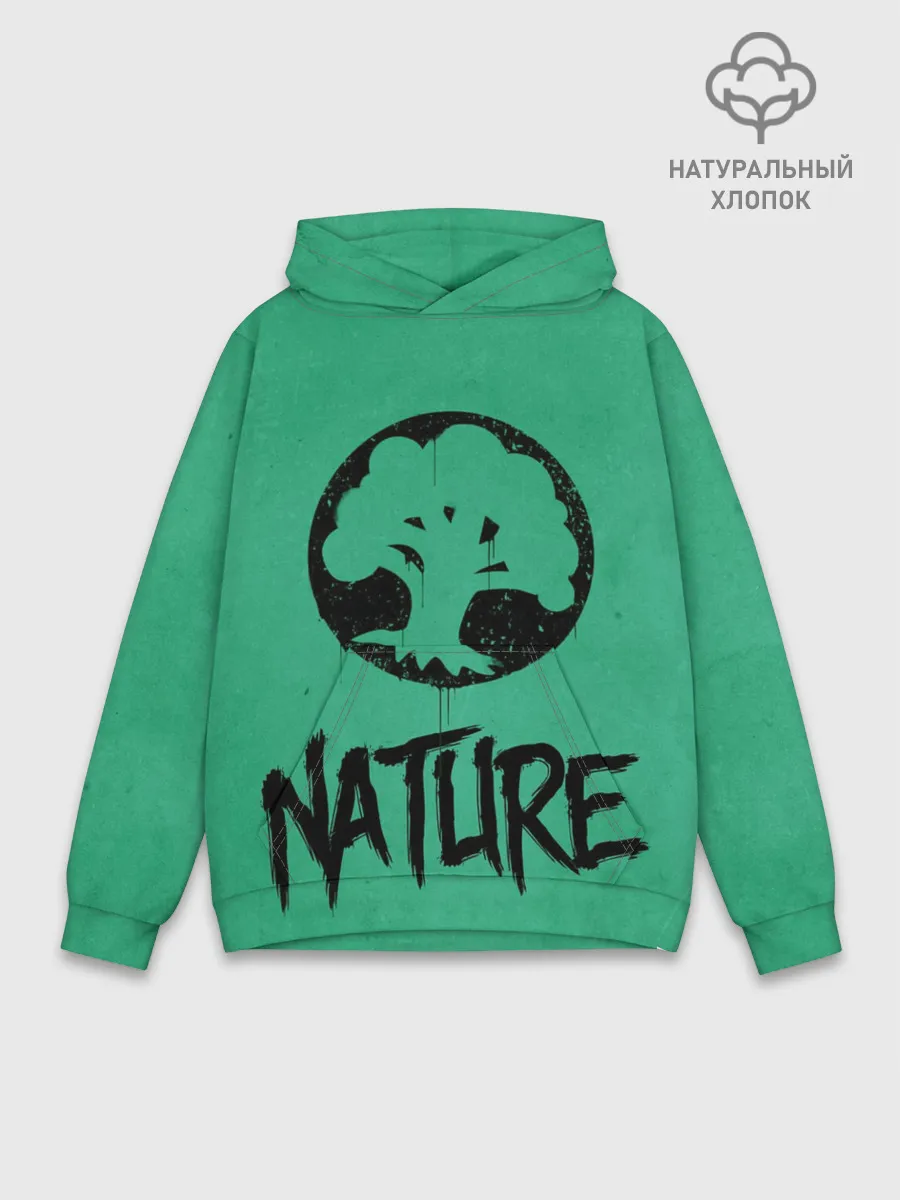 Худи мужской база хлопок / Emblems Nature