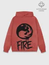 Худи мужской база хлопок / Emblems Fire