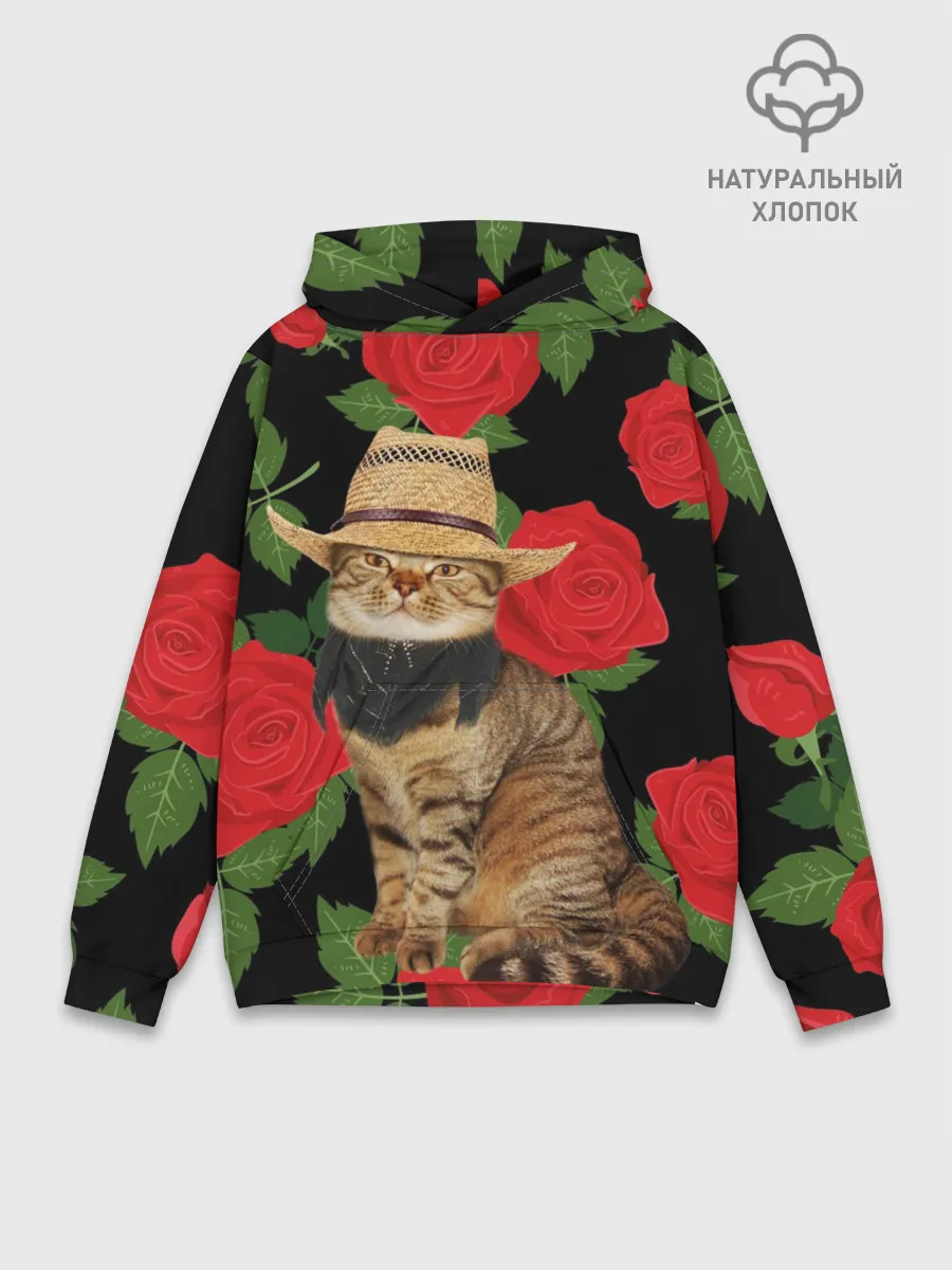 Худи мужской база хлопок / Мачо Котик | Ковбой