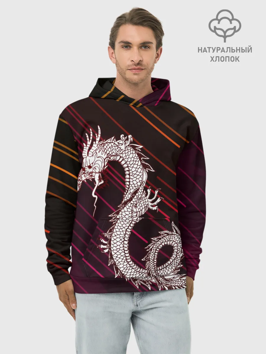 Худи мужской база хлопок / Dragon | Дракон