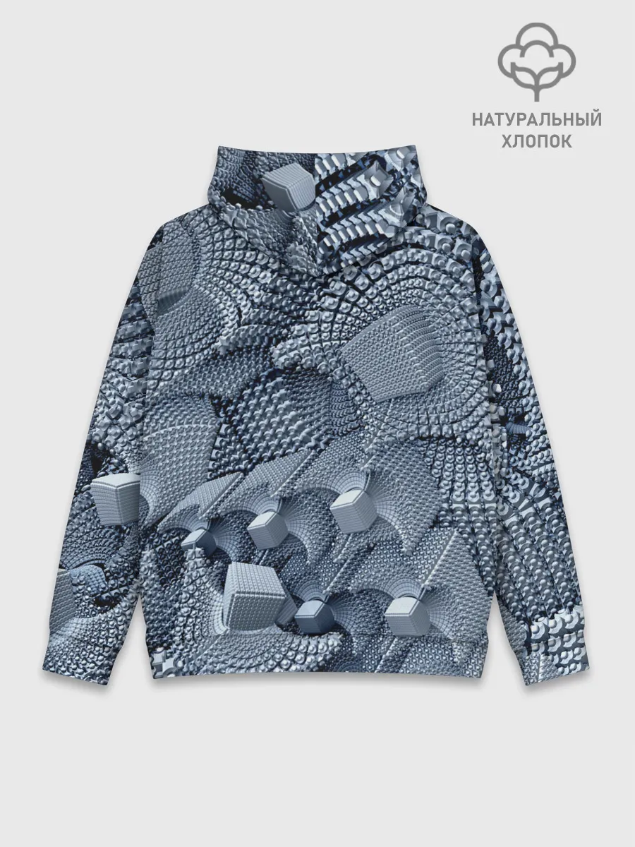 Худи мужской база хлопок / GREY