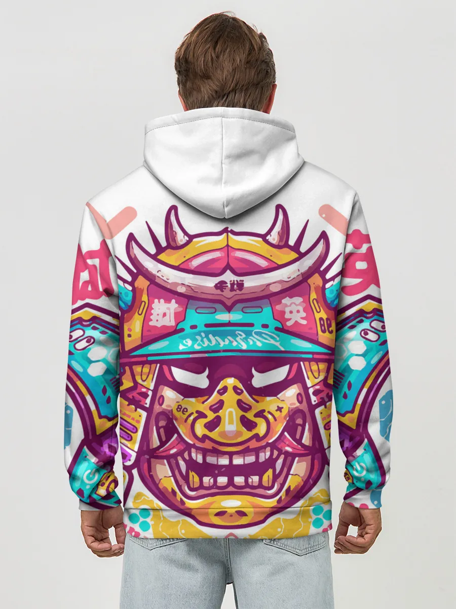 Худи мужской база хлопок / Светлый самурай