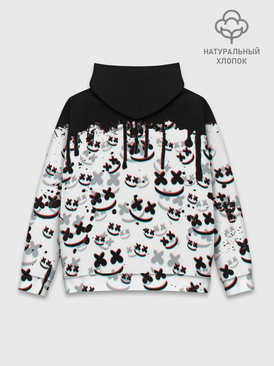 Худи мужской база хлопок / MARSHMELLO GLITCH