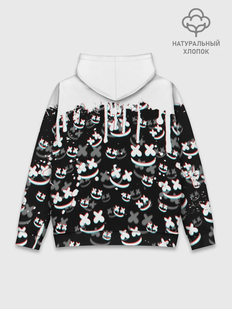 Худи мужской база хлопок / MARSHMELLO GLITCH