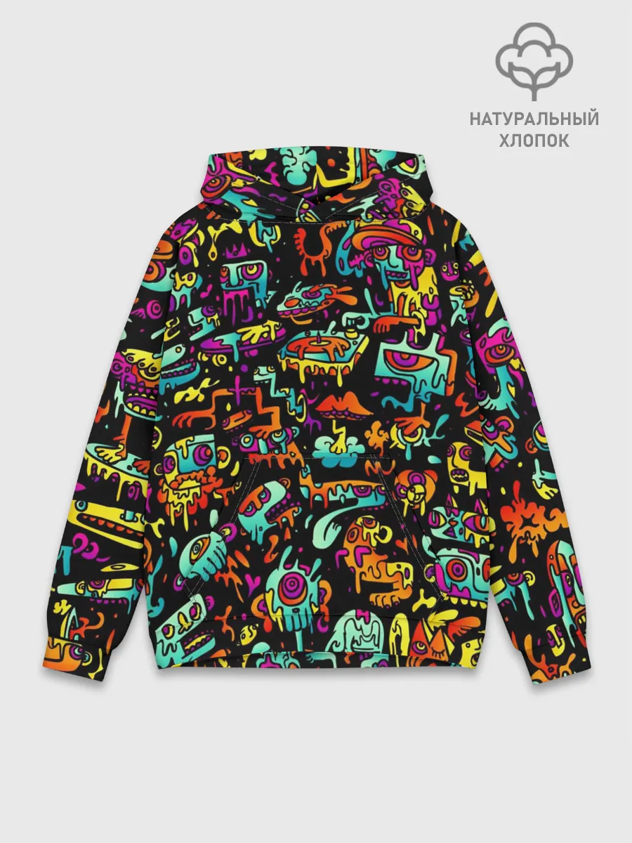 Худи мужской база хлопок / Zombi Slime