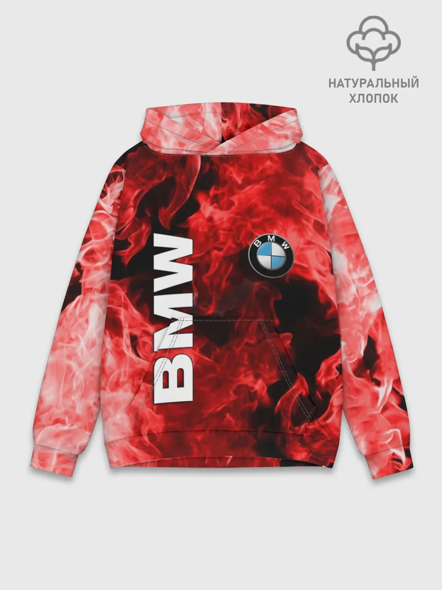 Худи мужской база хлопок / BMW FIRE