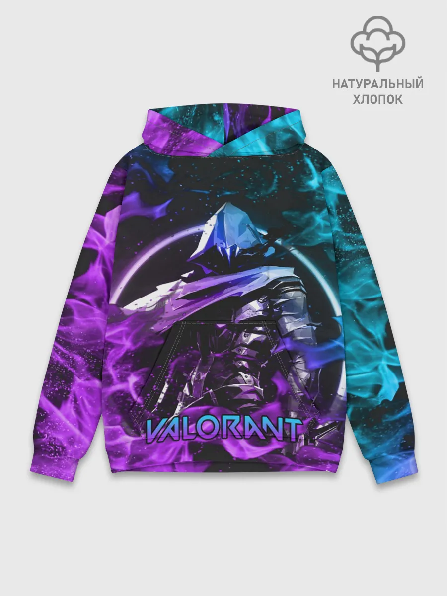 Худи мужской база хлопок / VALORANT OMEN