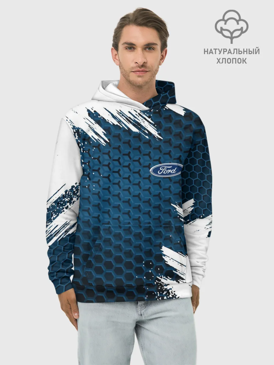 Худи мужской база хлопок / FORD