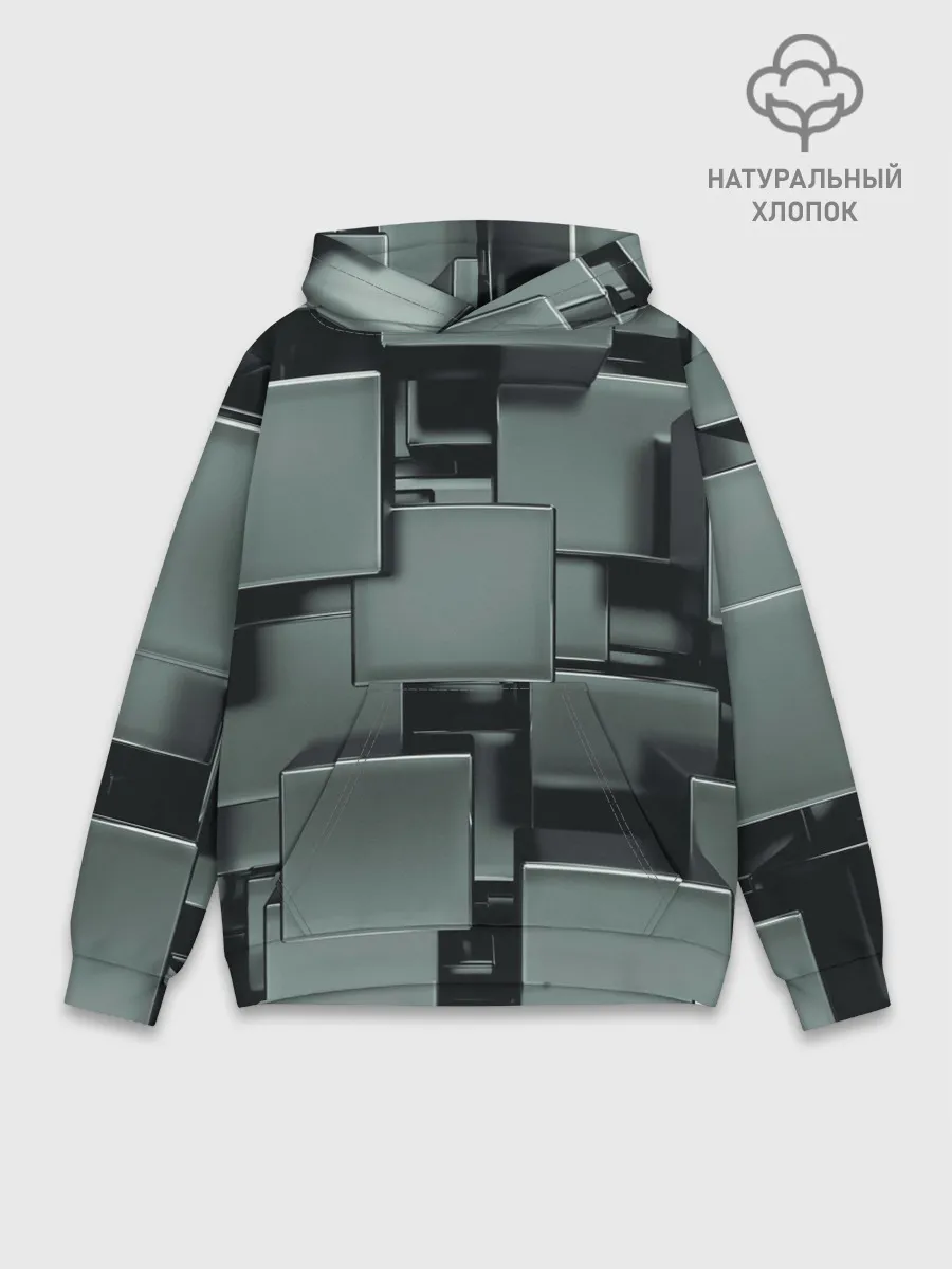 Худи мужской база хлопок / КУБИЗМ