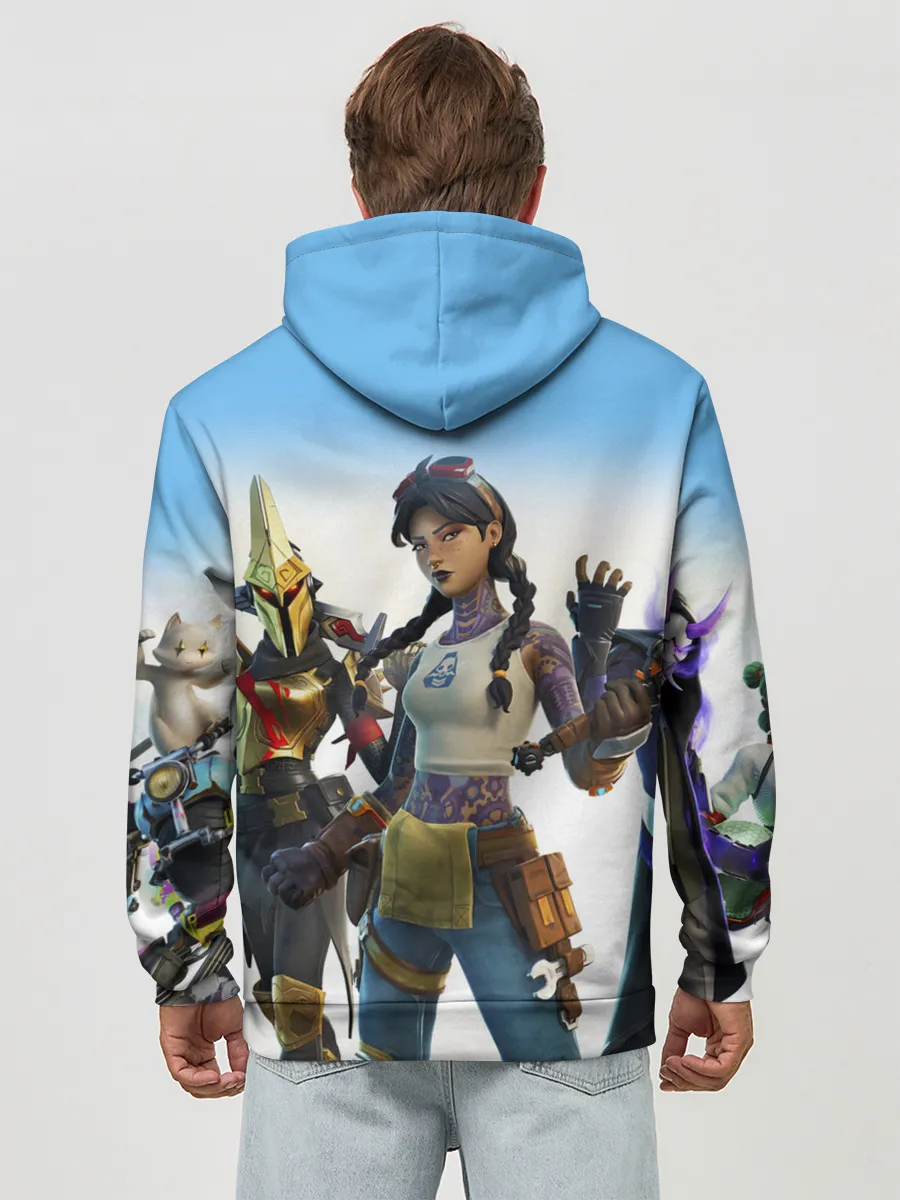 Худи мужской база хлопок / ФОРТНАЙТ 3 СЕЗОН