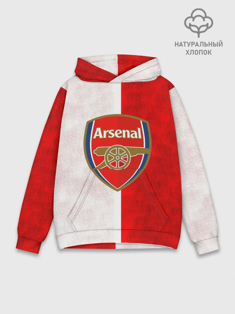 Худи мужской база хлопок / FC Arsenal 3D