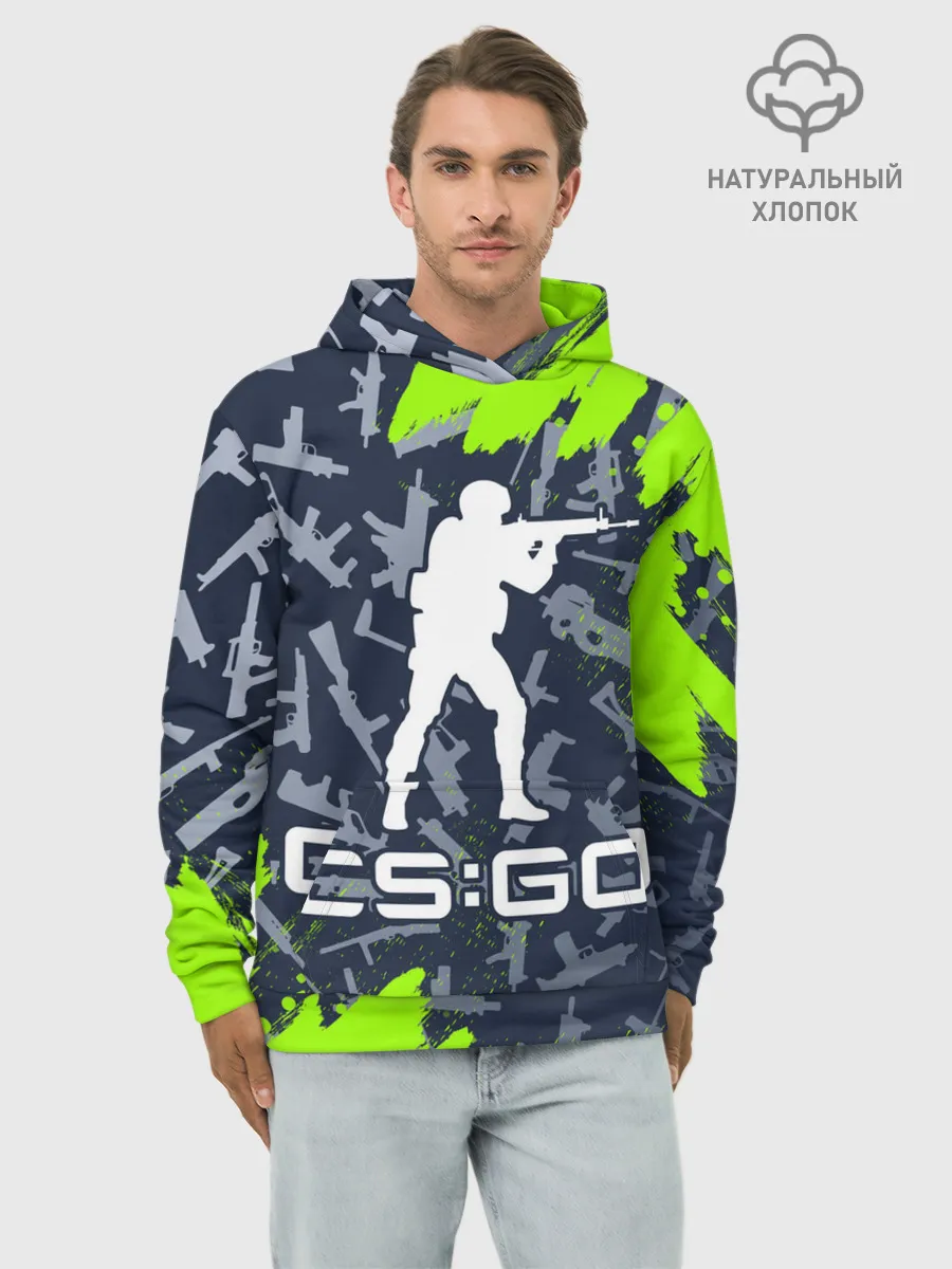 Худи мужской база хлопок / CS GO | КС ГО