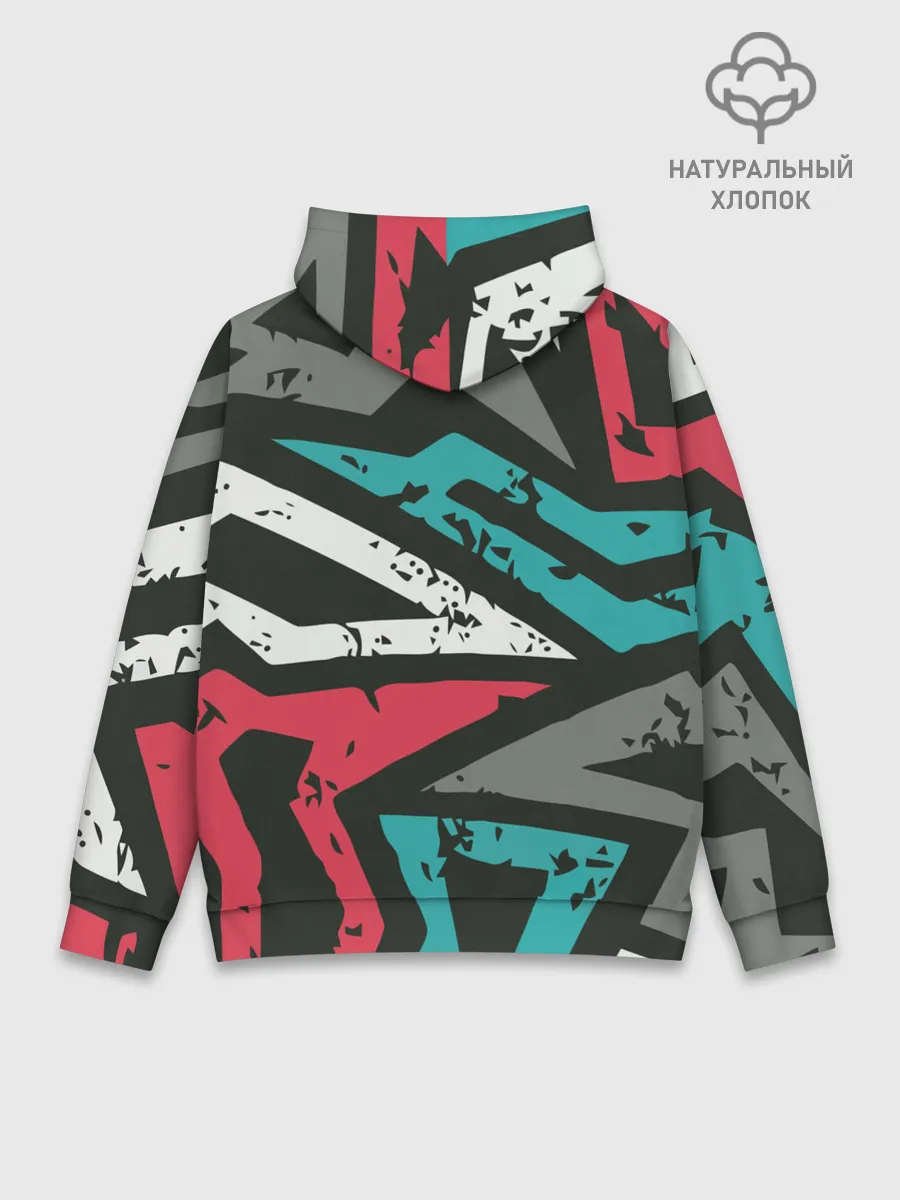 Худи мужской база хлопок / Geometric Abstraction