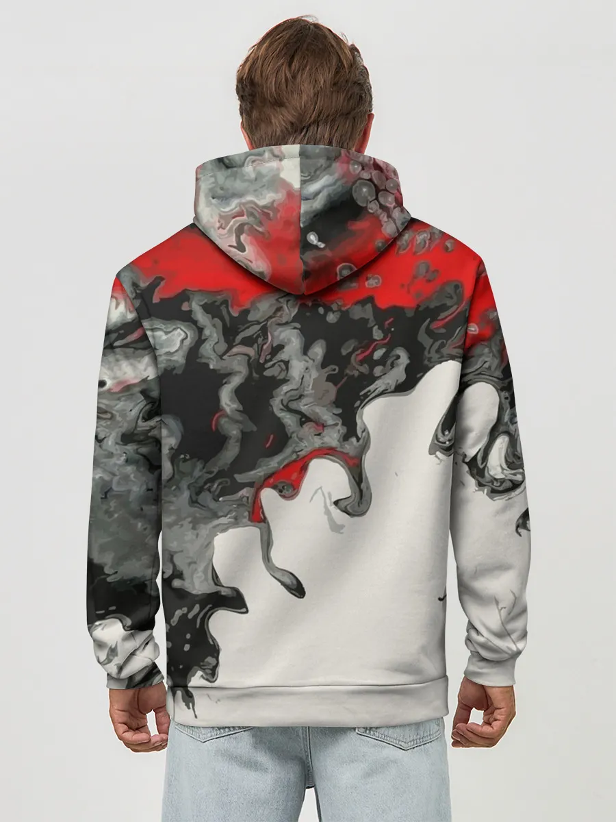 Худи мужской база хлопок / Abstraction