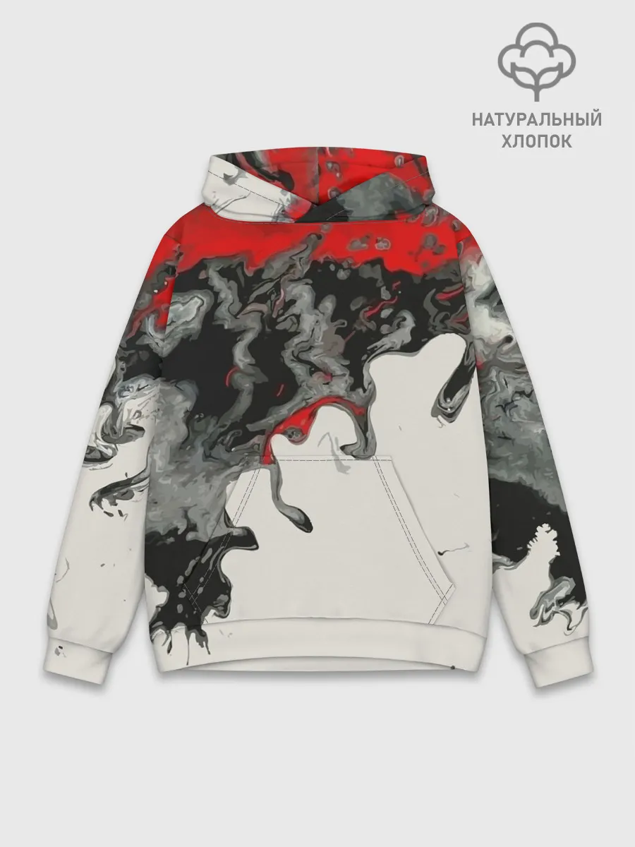 Худи мужской база хлопок / Abstraction