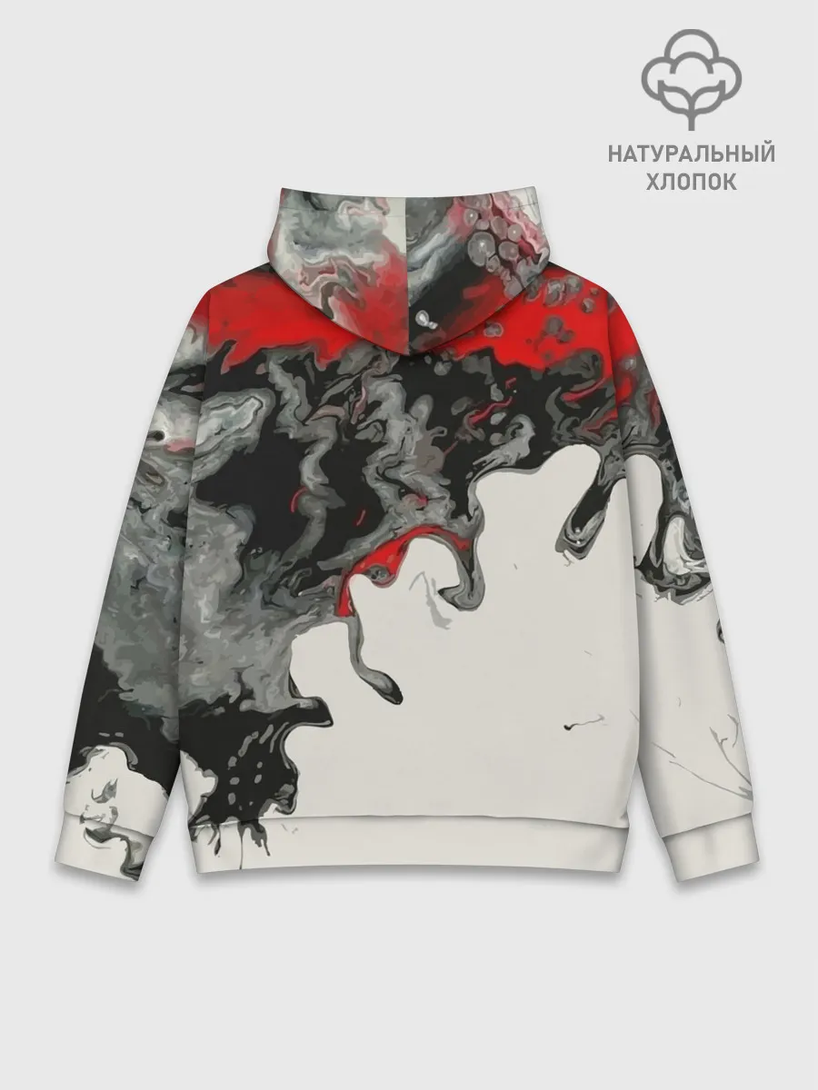 Худи мужской база хлопок / Abstraction