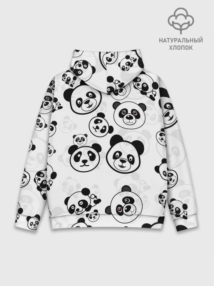 Худи мужской база хлопок / Панды