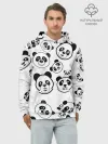 Худи мужской база хлопок / Панды