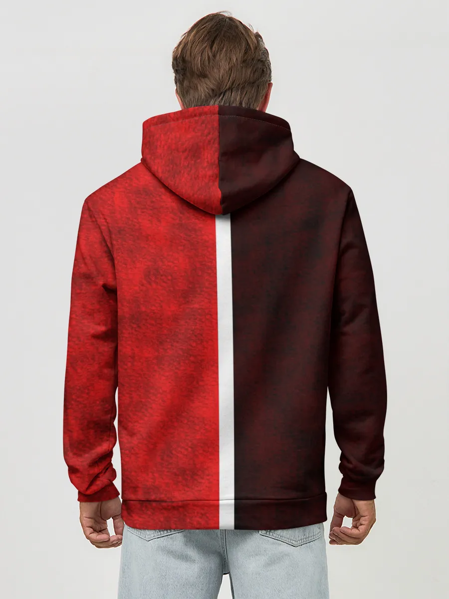 Худи мужской база хлопок / Манчестер Юнайтед 3D